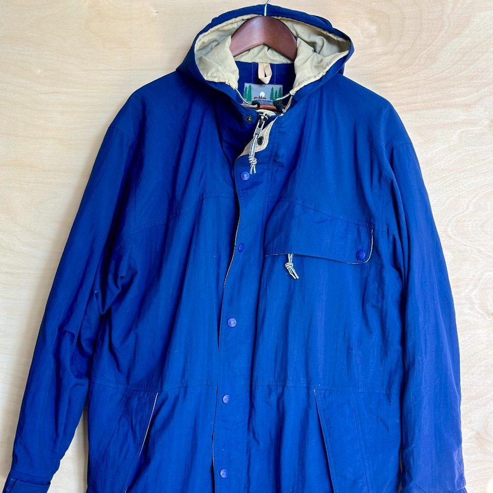 Vintage EMS Eastern Mountain Sports Blue Jacket Retro Coat Windbreaker Size M